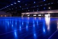 Title majestic illumination immaculate professional basketball court shining in isolation