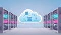 Title Modern Cloud Computing Infrastructure with Centralized Database Management Royalty Free Stock Photo