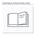 Title page line icon Royalty Free Stock Photo