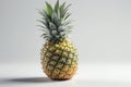 Ai Generative Pineapple isolated on a white background. Healthy food concept