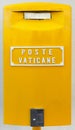 Title `Poste Vaticane` on the postbox of the Vatican Postal Service Royalty Free Stock Photo