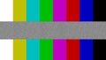 Title space, white space to write on TV TEST PATTERN vertical lines, static television