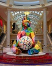 Smiling King Bear Sculpture by Okuda San Miguel