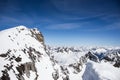 Titlis and the mountain massifs with blue sky - Gadmen, Switzerland