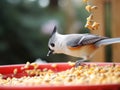 Titmouse Bird Feeding
