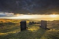 Titterstone Clee Hill at Sunset Royalty Free Stock Photo