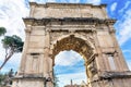 Titus Arch Jerusalem Victory Roman Forum Rome Italy