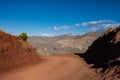 Titus Canyon Road Cutting Through Red Pass Royalty Free Stock Photo