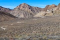 Titus Canyon Road winds through the desert in Death Valley National Park, California, USA Royalty Free Stock Photo