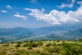 Tivat city and airport landing strip