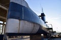 Tivat, Montenegro, March 5, 2020. Submarines at The Maritime Heritage Museum in Tivat. Royalty Free Stock Photo