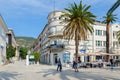 Promenade of Marshal Tito in popular resort town of Tivat, Montenegro