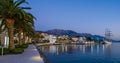 Tivat promenade night view