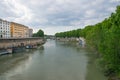 Tiver River, view from Ponte Giuseppe Mazzini Royalty Free Stock Photo