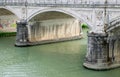 Tiver River, view from Ponte Principe Amadeo Savoia Acosta in Rome Royalty Free Stock Photo