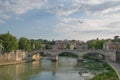 Tiver River, view from Ponte Principe Amadeo Savoia Acosta in Rome