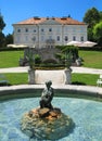 Tivoli Castle and fountain Royalty Free Stock Photo