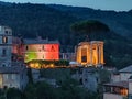 Tivoli evening image near villa gregoriana