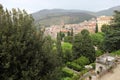 Tivoli, Italy, May 09, 2022: Exteriors of the Villa d`Este in Tivoli, near Rome. Wonderful Renaissance Palace. Royalty Free Stock Photo