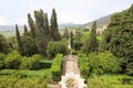 Tivoli, Italy, May 09, 2022: Exteriors of the Villa d`Este in Tivoli, near Rome. Wonderful Renaissance Palace. Royalty Free Stock Photo