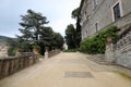 Tivoli, Italy, May 09, 2022: Exteriors of the Villa d`Este in Tivoli, near Rome. Wonderful Renaissance Palace. Royalty Free Stock Photo