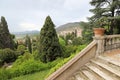 Tivoli, Italy, May 09, 2022: Exteriors of the Villa d`Este in Tivoli, near Rome. Wonderful Renaissance Palace. Royalty Free Stock Photo