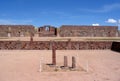 Tiwanaku ruins - pre-Inca Kalasasaya & lower temples & Kontiki monolith