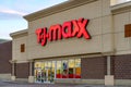 TJ Maxx Retail Store Exterior and Trademark Logo