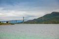 The Tjeldsund Bridge between the mainland and the Lofoten islands, Norway