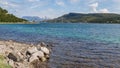 Tjeldsund Bridge, Norway. It crosses the Tjeldsundet between the