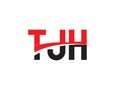 TJH Letter Initial Logo Design Vector Illustration