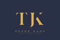 TJK abstract letter logo design Royalty Free Stock Photo