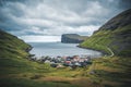 Tjornuvik beautiful town in the Faroe Islands, sit on the north coast of Streymoy, Beautiful Scandinavian Village