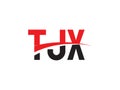 TJX Letter Initial Logo Design Vector Illustration Royalty Free Stock Photo