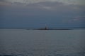 FÃÂ¦rder lighthouse in magic sunset light..