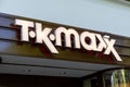 TK Maxx logo sign above the entrance in Utrecht