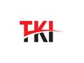 TKI Letter Initial Logo Design Vector Illustration