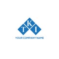 TKI letter logo design on WHITE background. TKI creative initials letter logo concept. TKI letter design.TKI letter logo design on