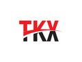 TKX Letter Initial Logo Design Vector Illustration Royalty Free Stock Photo