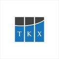TKX letter logo design on white background. TKX creative initials letter logo concept. TKX letter design Royalty Free Stock Photo