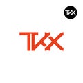 TKX Logo Letter Monogram Design Royalty Free Stock Photo