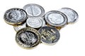 TL Coins Money on white