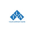 TLA letter logo design on WHITE background. TLA creative initials letter logo concept. Royalty Free Stock Photo