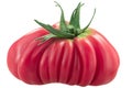 Tlacolula Ribbed heirloom tomato  isolated Royalty Free Stock Photo