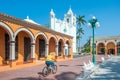 TLACOTALPAN, MEXICO - November, 18, 2013: Mexican colonial town Royalty Free Stock Photo