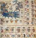 Tlaloc rain God at Codex Borbonicus