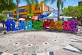 Guadalajara, Tlaquepaque, Mexico-20 April, 2018: Tlaquepaque scenic streets during a peak tourist season