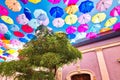 Tlaquepaque scenic streets during a peak tourist season