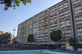 Tlatelolco, CDMX, 10 12 22, Modern style building in the square of the 3 cultures in the day with clear sky,