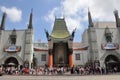 TLC Chinese Theater`s entrance full of tourists in Los Angeles, USA Royalty Free Stock Photo